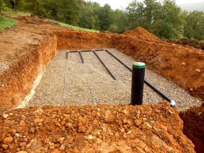 Septic Tank Replacement Site Preparation