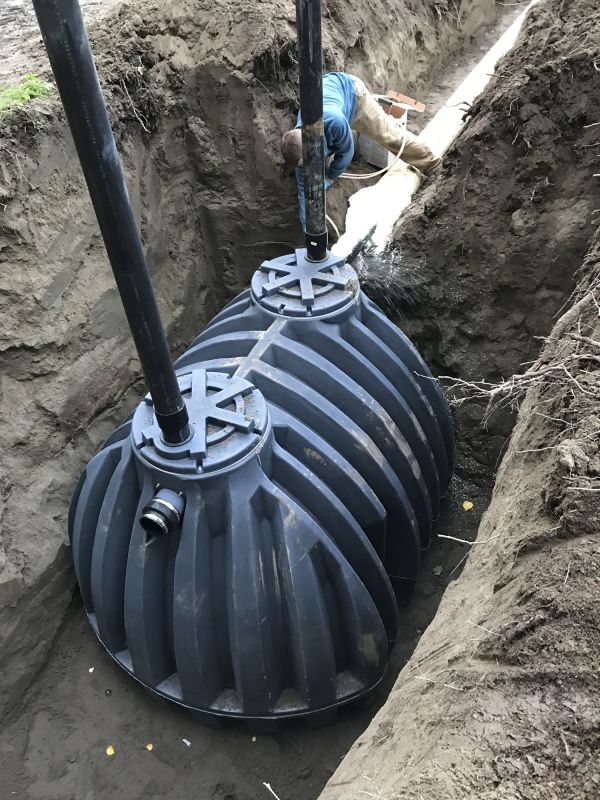 Installing the New Septic Tank